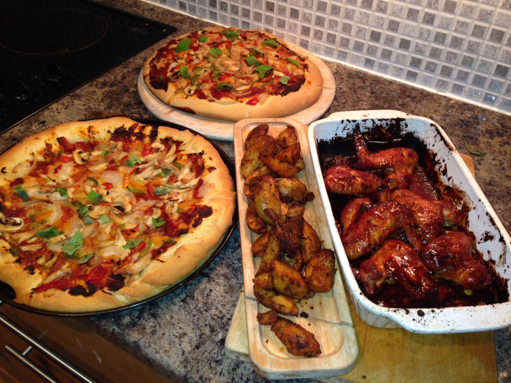 Fakeaway Recipe: Pizza, Chicken Wings and Potato Wedges