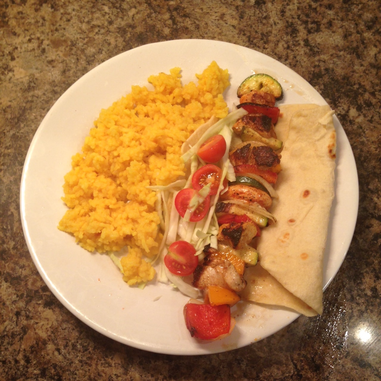 kebab on plate
