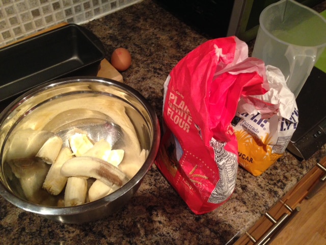 Banana Bread -ingredients