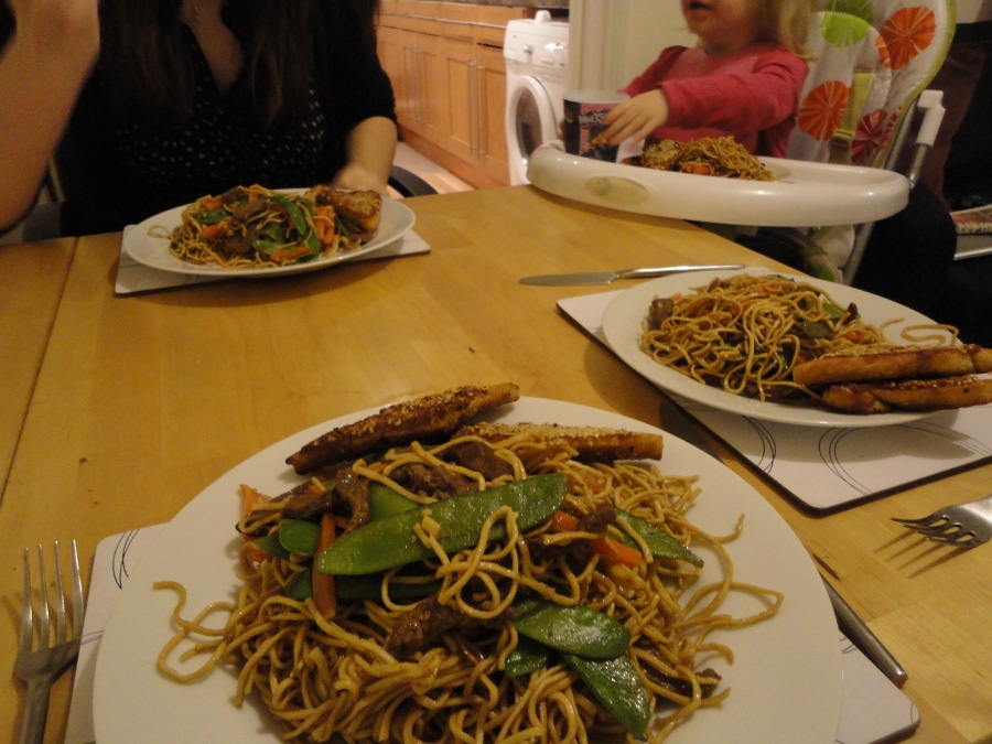 Fakeaway beef chow mein