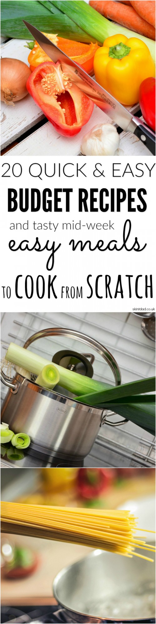 Cheap family meals and ideas for cooking on a budget - Skint Dad