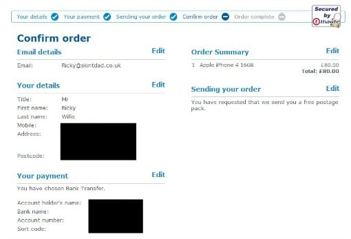 O2 recycle confirm order