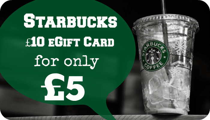 Starbucks half price egift card | The Skint Dad Blog 