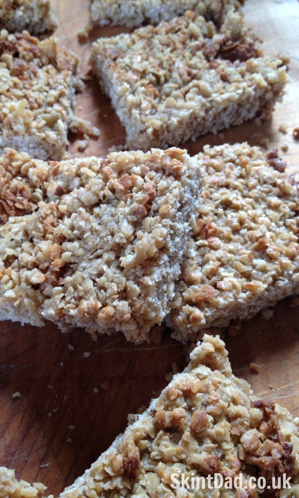 Easy to make Honey and Oat Bars that cost just 62p for all 8 - perfect for lunch boxes or as a tasty snack