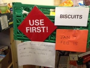 Food bank biscuits