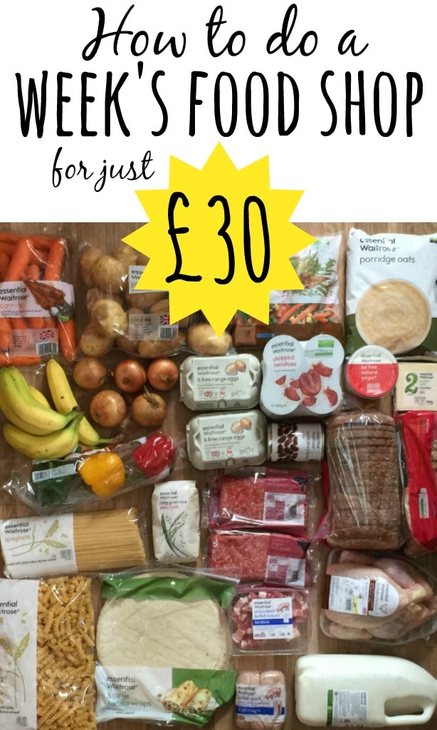 How to do a week's food shop for £30