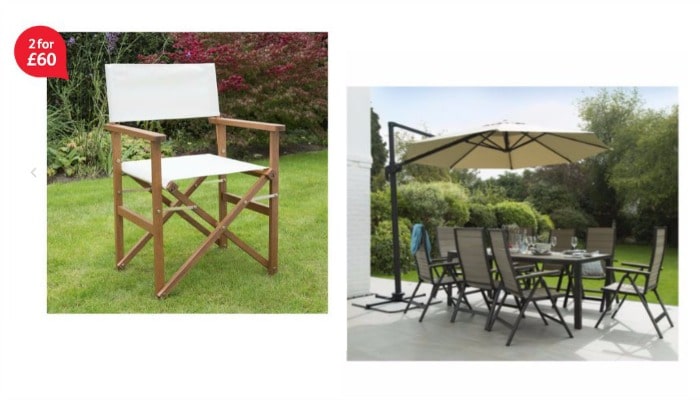 Save up to 40 percent on selected garden furniture with Tesco Direct
