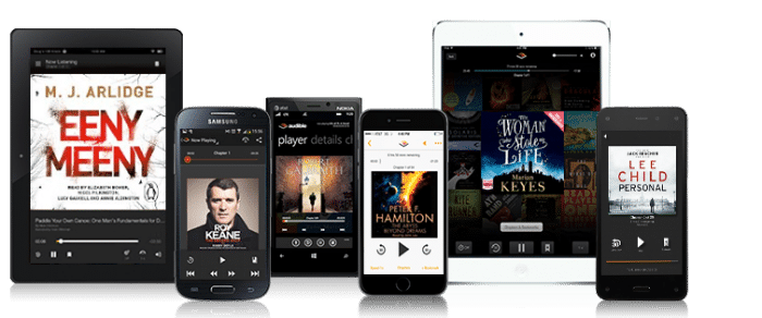 Amazon Audible is available for free on many devices