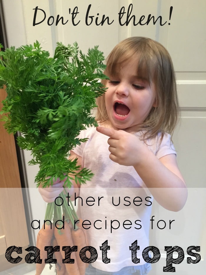 Other uses and recipes for carrot tops