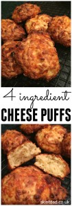 Four Ingredient Cheddar Cheese Puffs Recipe - Skint Dad