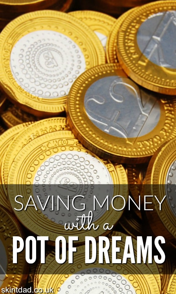 Saving a little bit at a time using leftover change can really add up and help with the costs of Christmas. It’s easy to get your kids involved too.