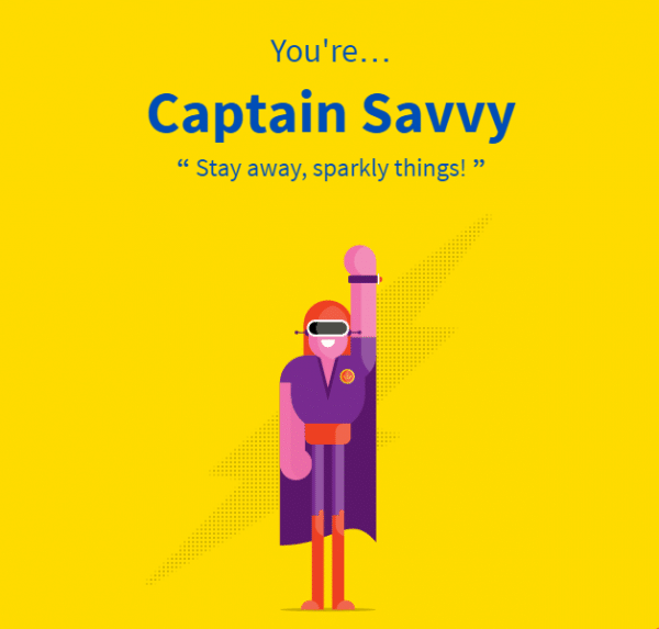 Aviva financial personality tool superhero