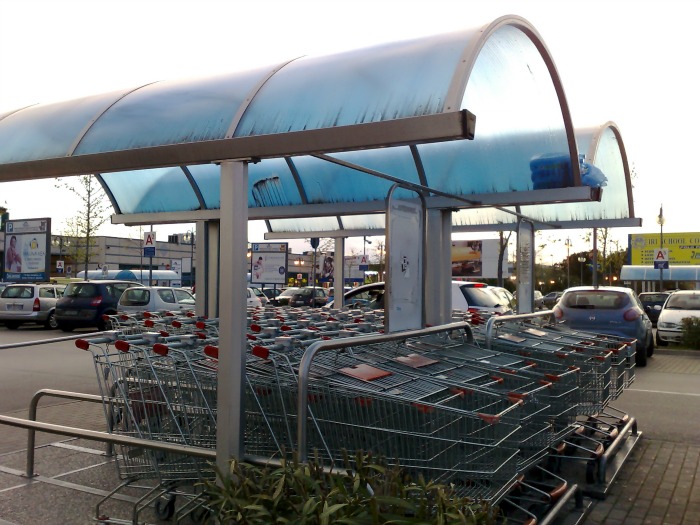 Womble around the supermarket trolley