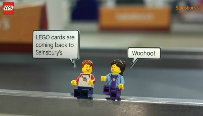 Sainsburys Lego trading cards