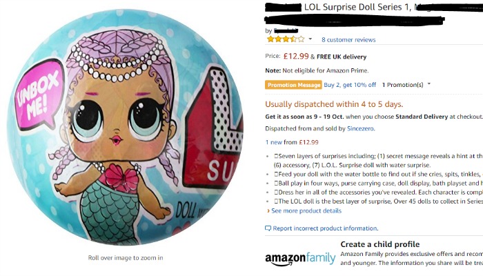 Lol surprise on sale fake amazon