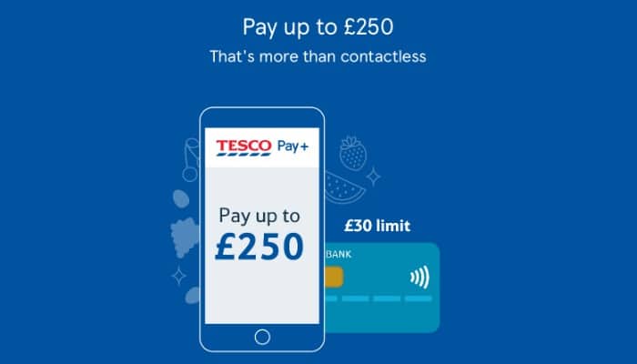 Tesco Pay Plus - higher limit that contactless