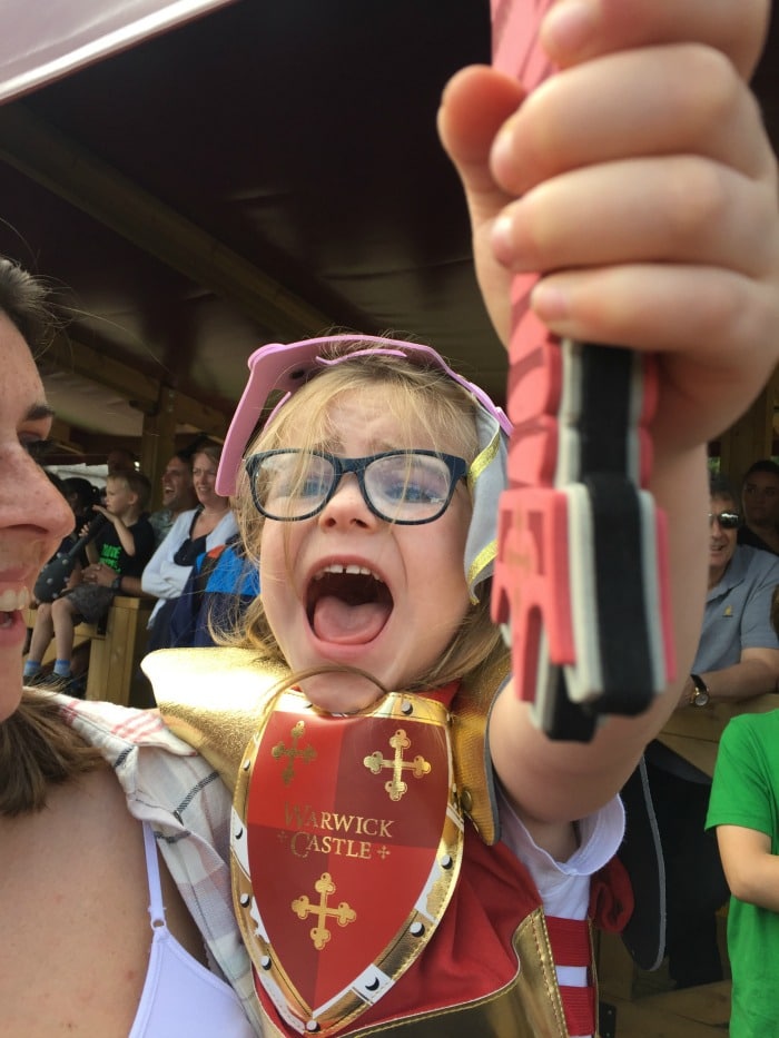 Chloe at War of the Roses at Warwick Castle