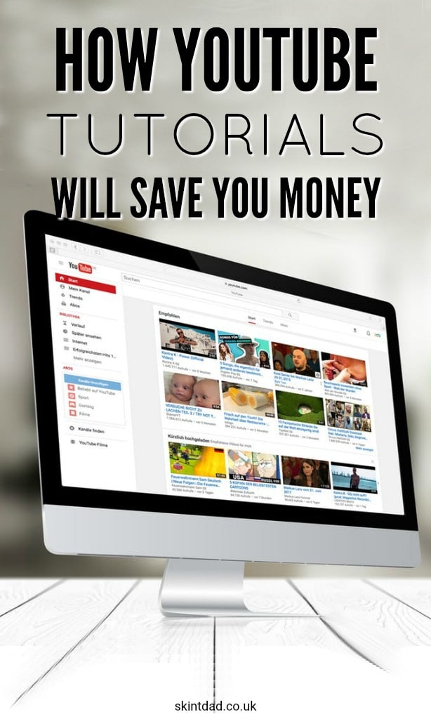 Instead of paying someone else, there are loads of different things you can do at home to save cash with the help of YouTube tutorials.
