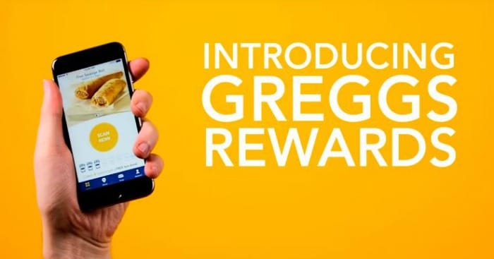 Greggs reward app