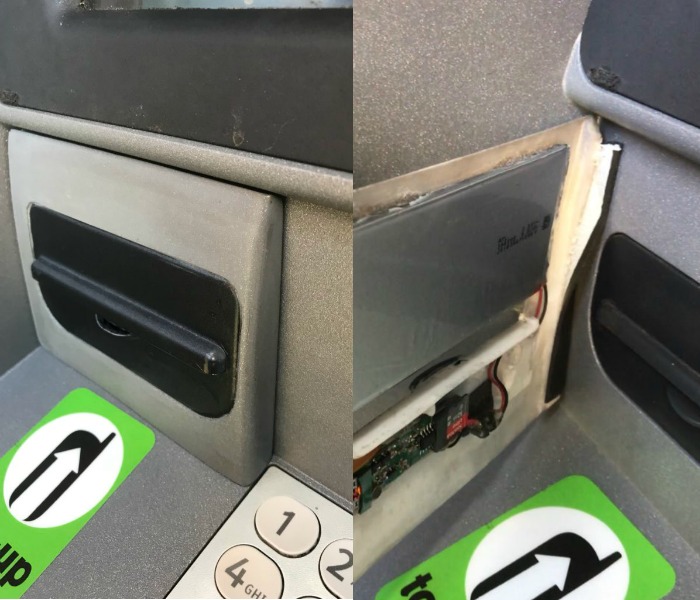 ATM fraudulent panel