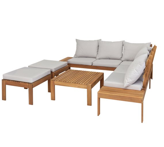 Argos wooden garden furniture set