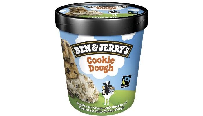 Ben and Jerrys cookie dough ice cream