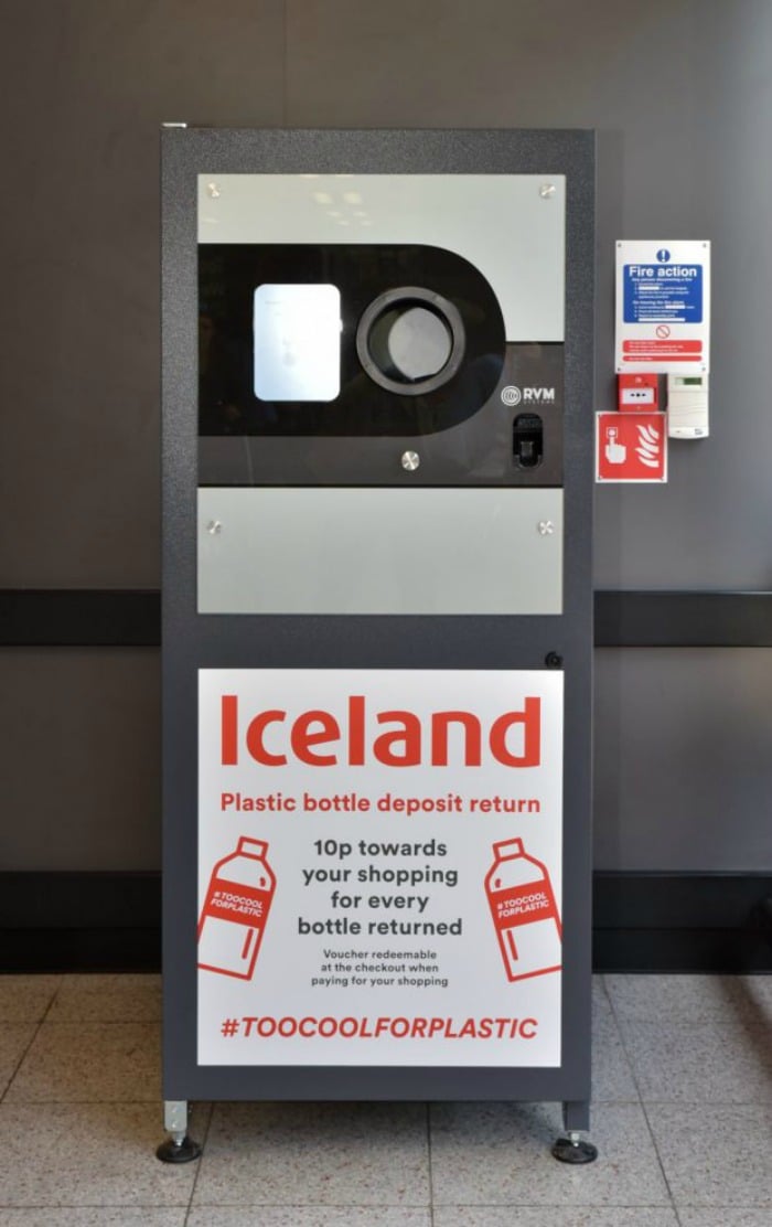 Iceland reverse vending machine