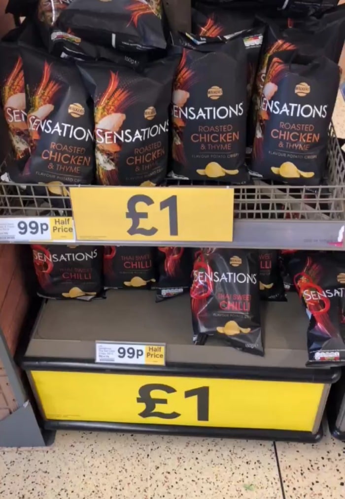 Sensations half price at Tesco