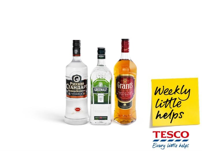 Tesco Spirits on offer