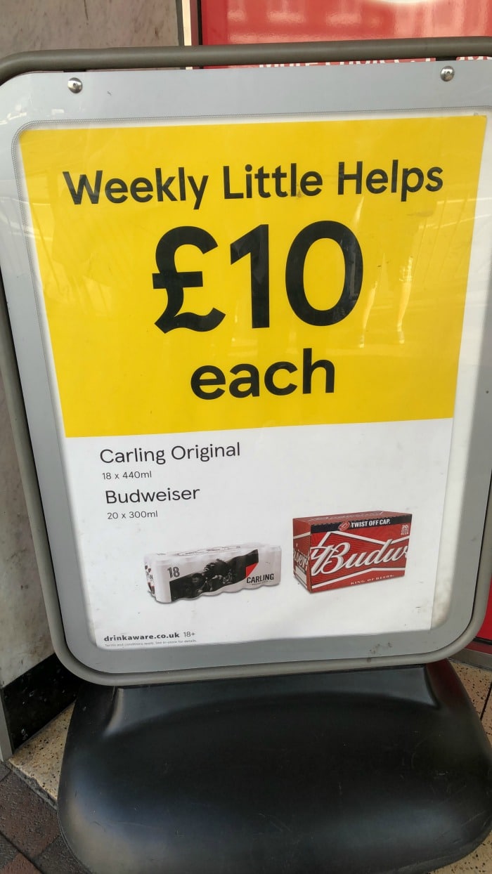 Tesco Weekly Little Helps Lager offer