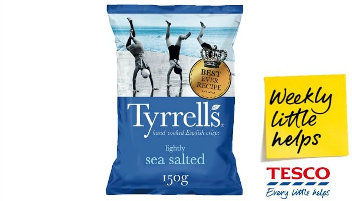 Tyrrells crisps on offer at Tesco