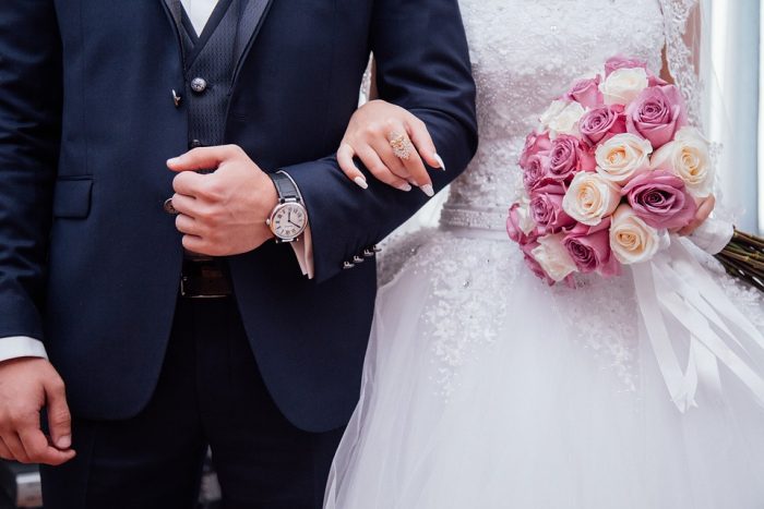 wedding couple bride groom