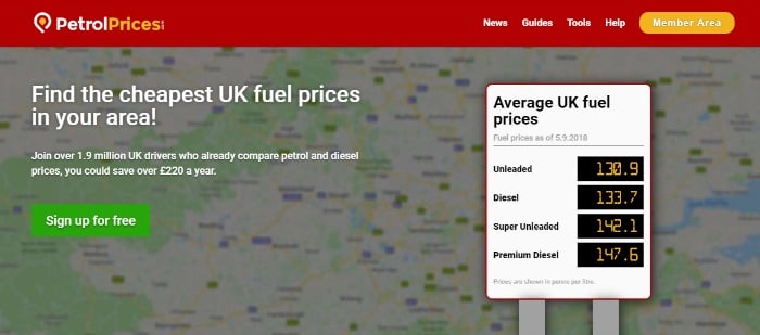 petrol prices website