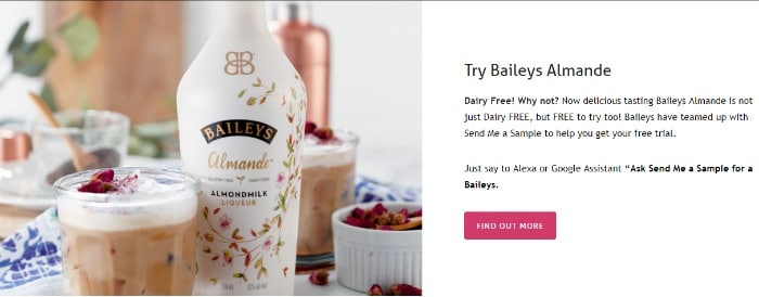 free sample baileys