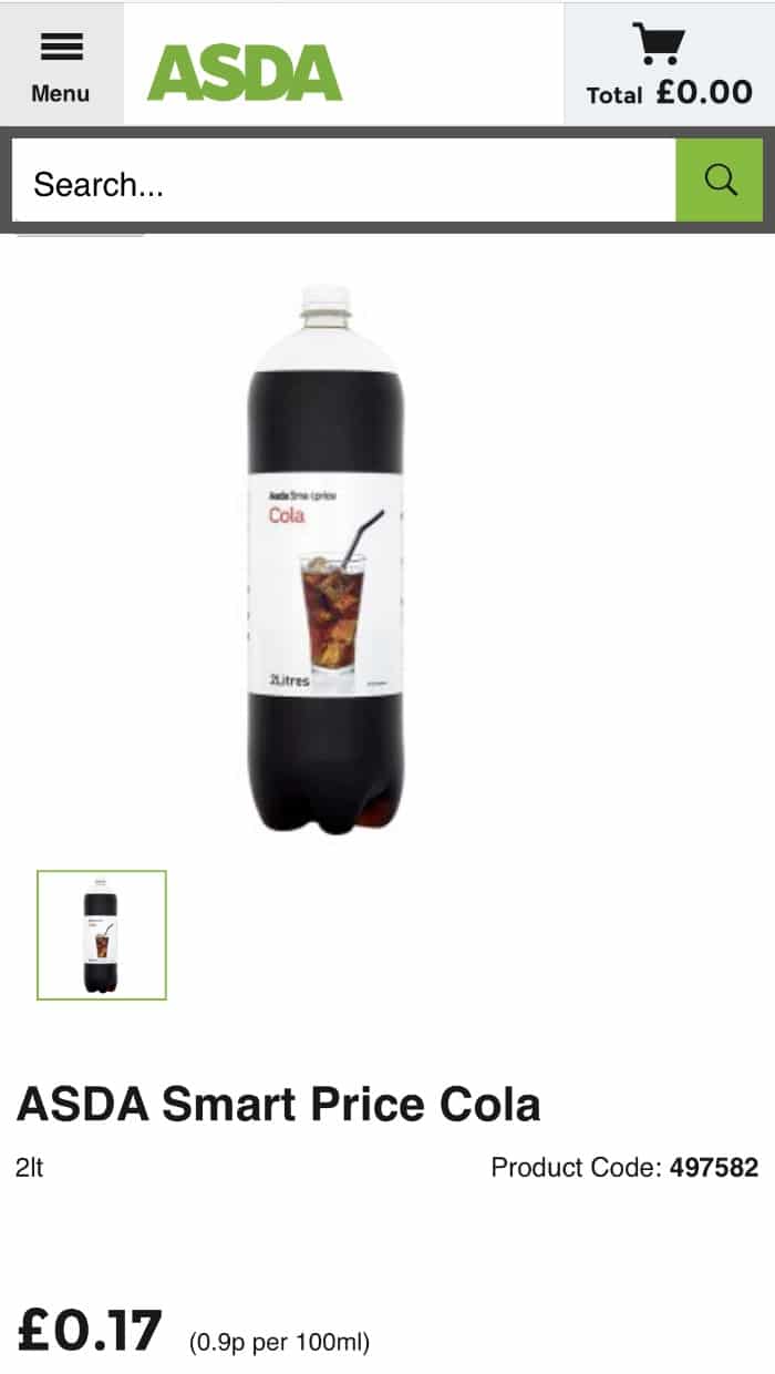 ASDA Smart Price Cola