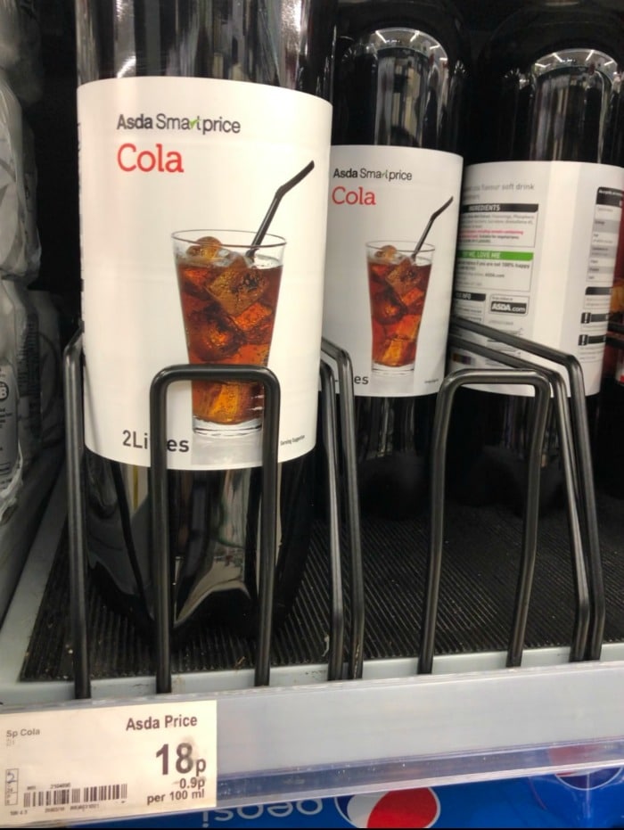 asda smart price cola in store