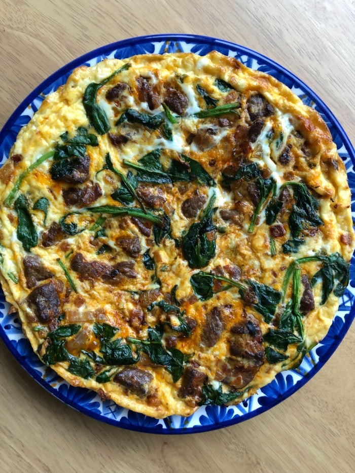 This is a simple Lamb and Spinach Frittata recipe to use up your leftovers and reduce food waste, and the Lamb Frittata is perfect for popping in your lunchbox for work