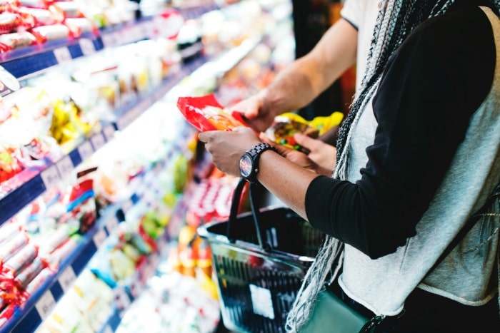 shopping at the supermarket