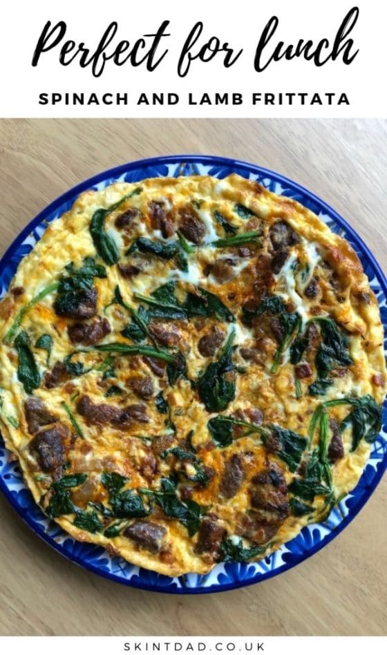 Easy leftover lamb and spinach frittata recipe - Skint Dad