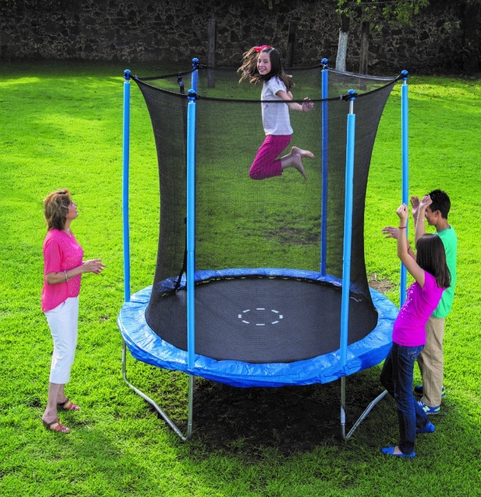 B&M 8ft Trampoline and Enclosure - 50