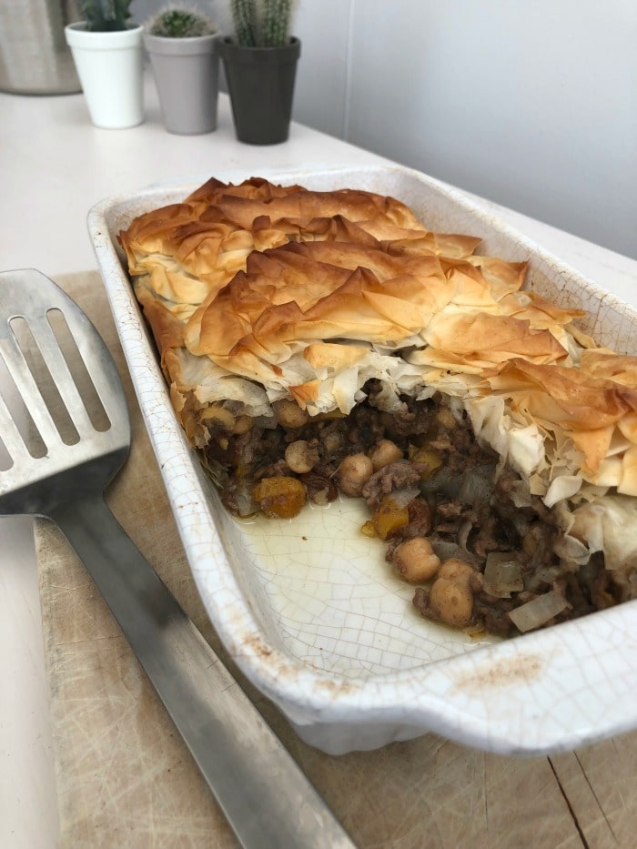 Moroccan Lamb Filo Pie recipe