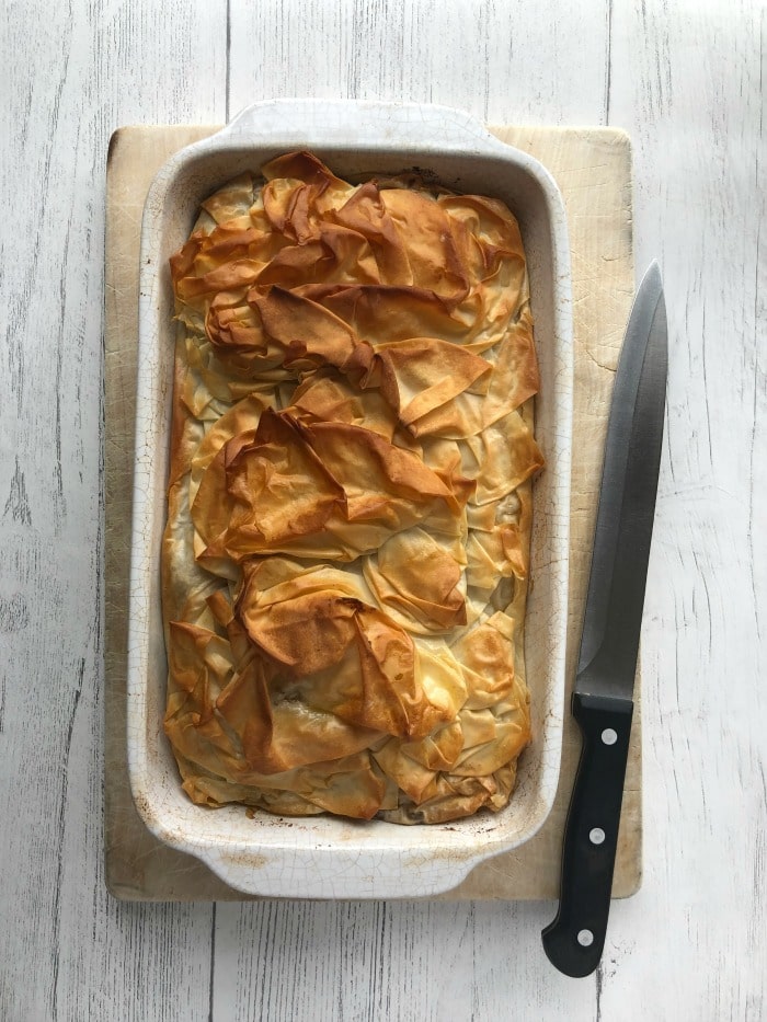 Moroccan Lamb filo pie