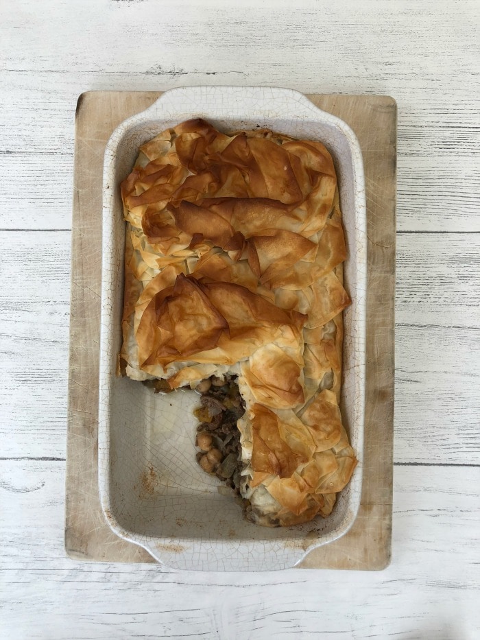 Moroccan Spiced Lamb Filo Pie