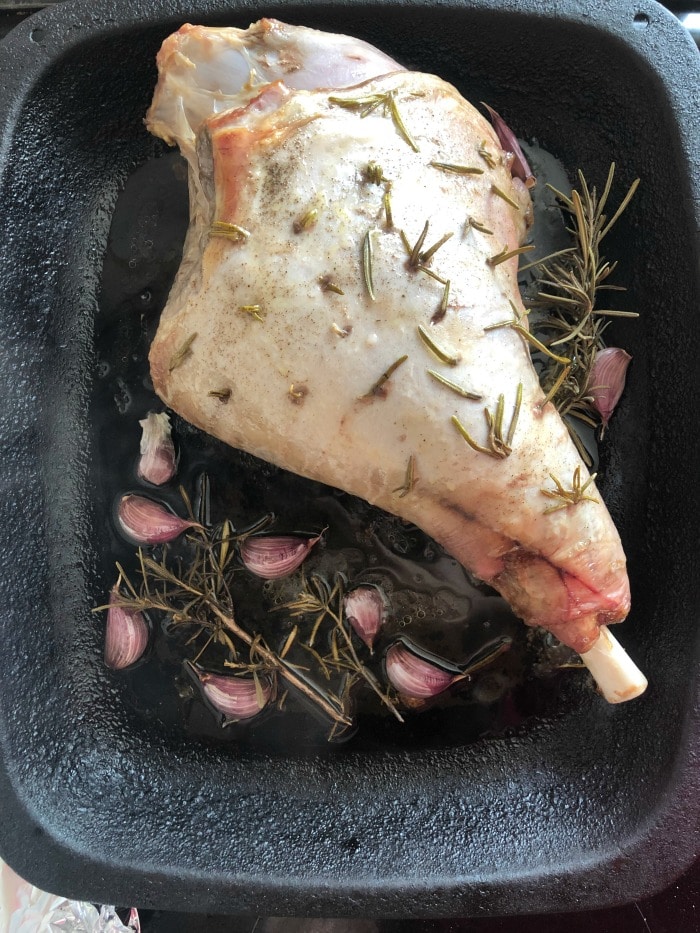 roast leg of lamb with rosemary