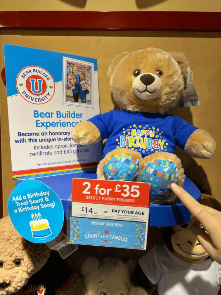 build a bear bonus club member