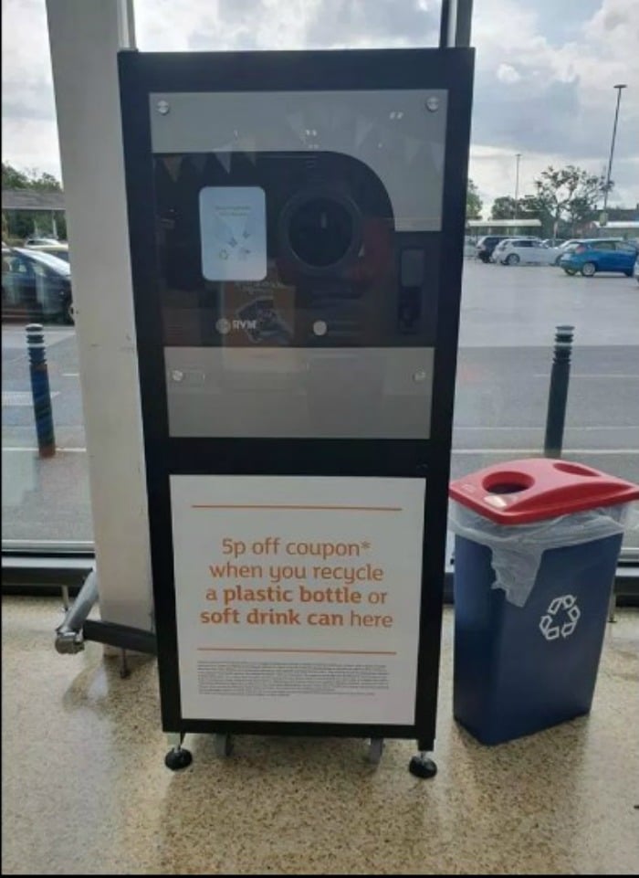 sainsbury's reverse vending machine