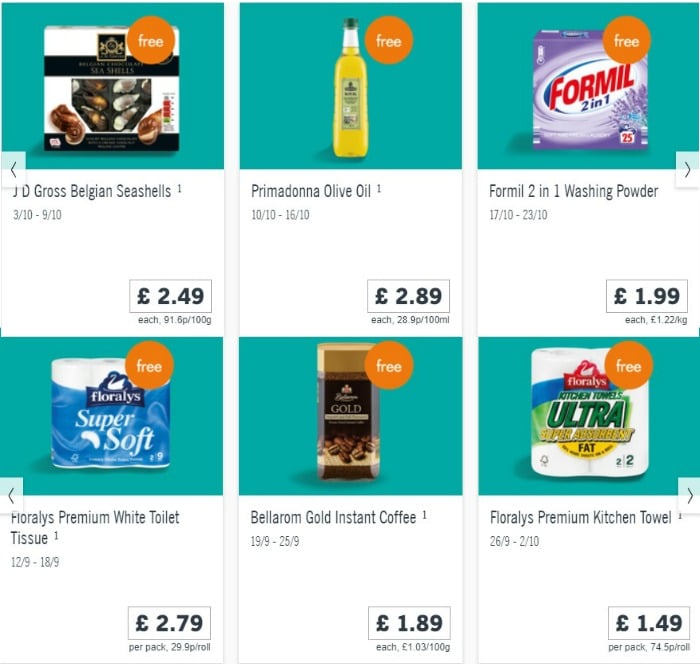 lidl welcome card free items