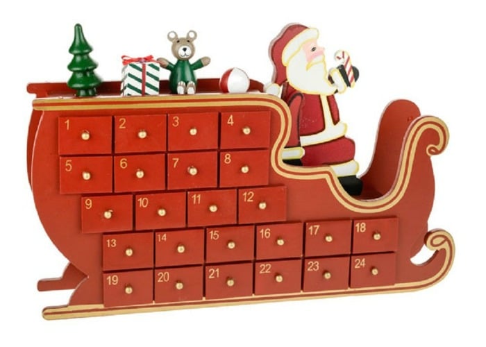 wooden advent calendar