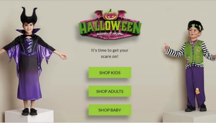 asda halloween clothes