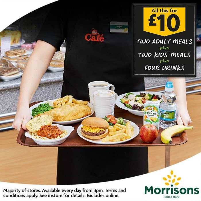 Morrisons family teamtime meal deal